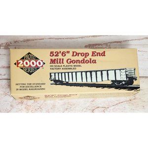 Vintage Proto 2000 Series 52’ 6” Drop End Mill Gondola HO Scale Model Train